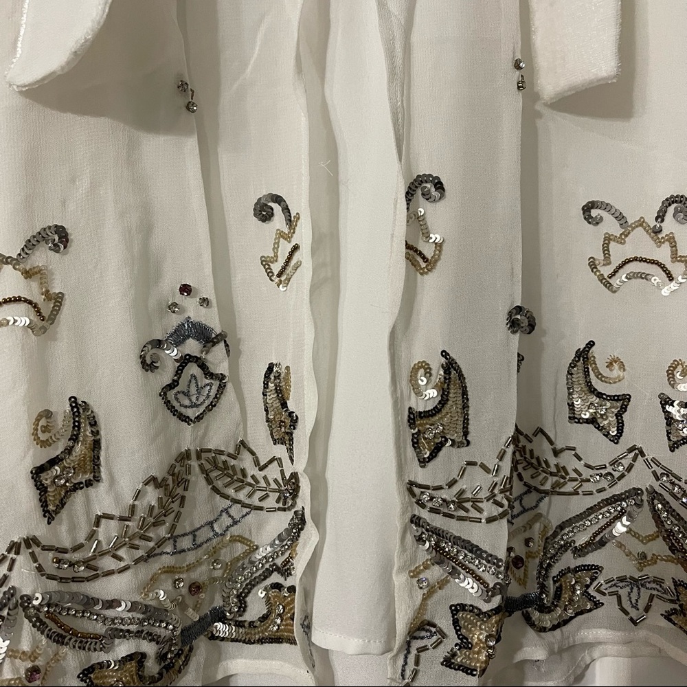 NWOT French Connection Sleeveless Beaded Top - Picture 5 of 5